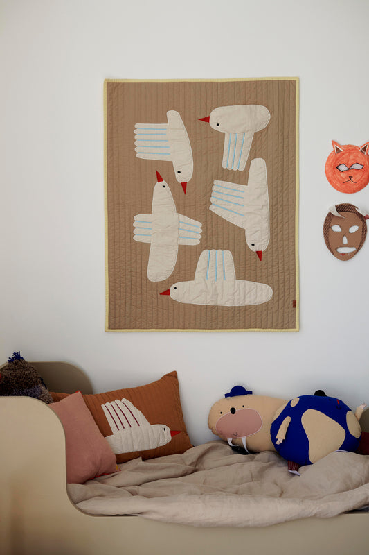Pillowcase | Bird Quilted Cushion Cover
