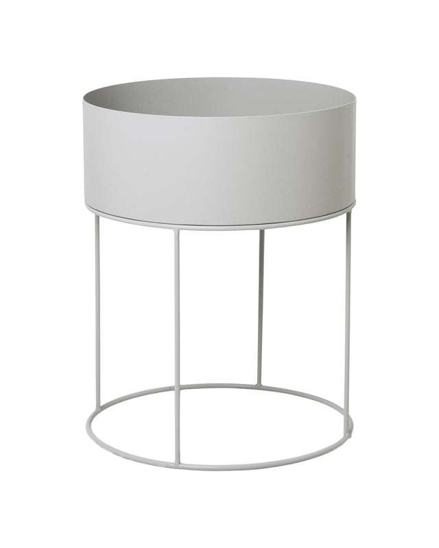 Plant Box | Round | Light Grey