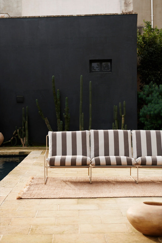 Outdoorsofa | Desert | 3 Seater gestreift