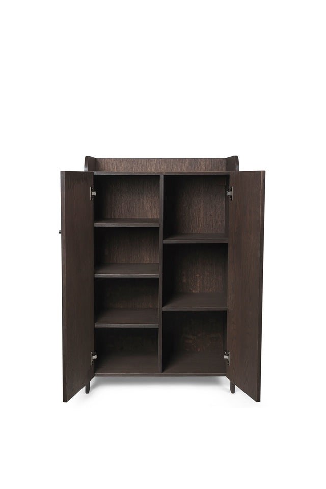 Schrank | Sill Cupboard Low - Dunkel gebeizte Eiche