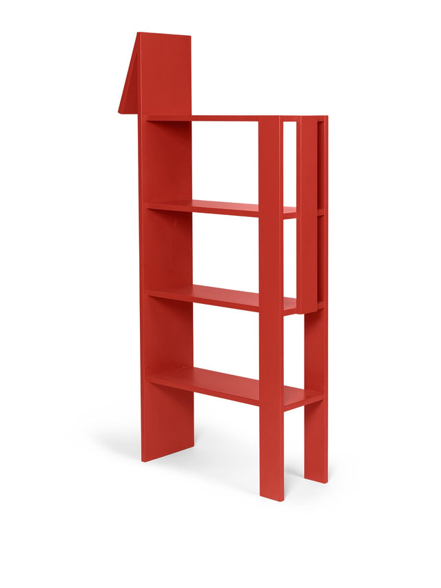 Regal | Giraffe Bookcase - Poppy Red
