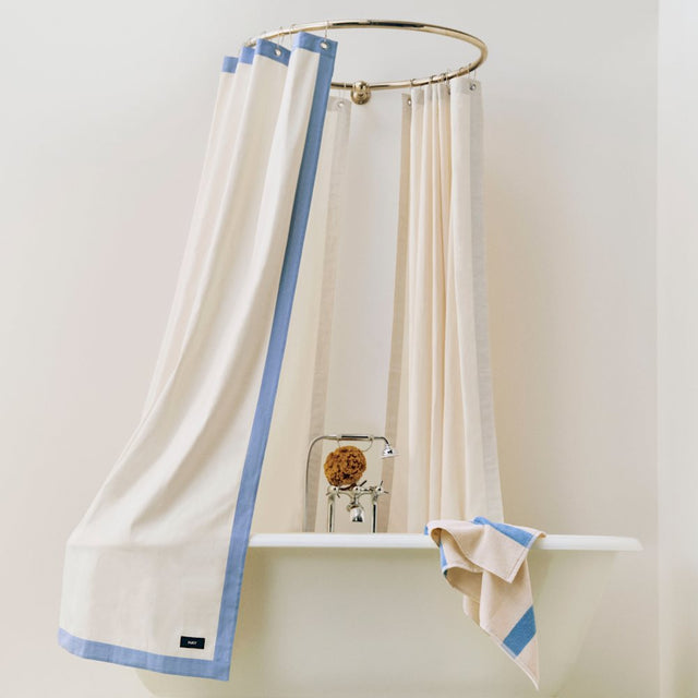 Duschvorhang | Outline | Cream and Blue