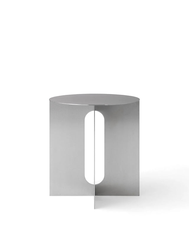 Androgyne side table Base | brushed steel