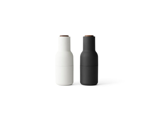 Bottle Grinder | Gewürzmühle Ash Carbon Walnuss | 2er Set