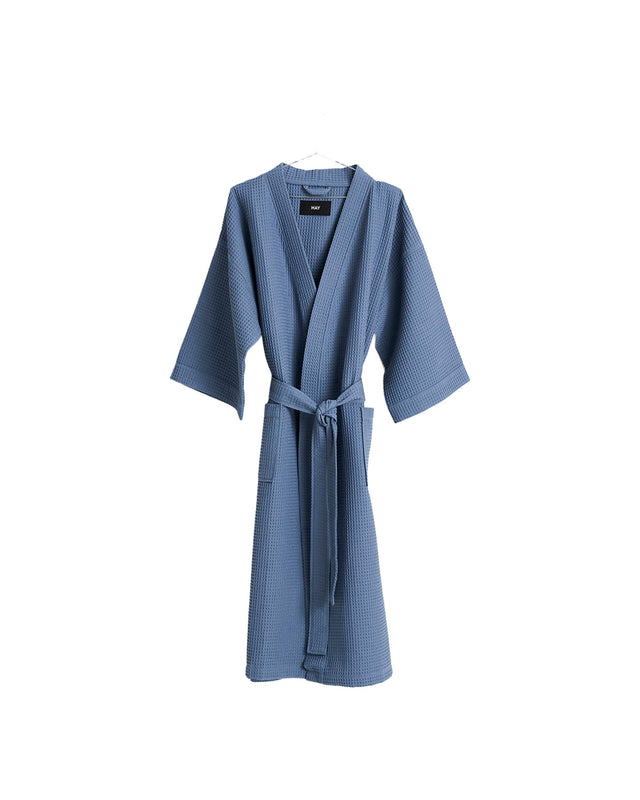 Bademantel | Waffle | Dusty Blue