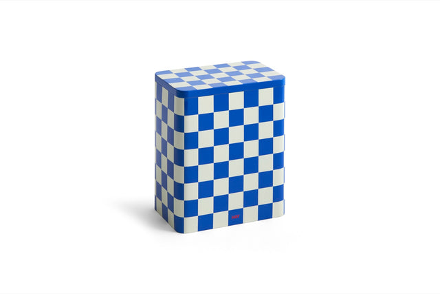 Aufbewahrungsdose | Tin Container L, blau / off-white