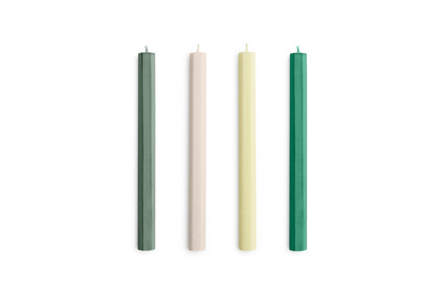 Kerzen Hexagon | 4er Pack