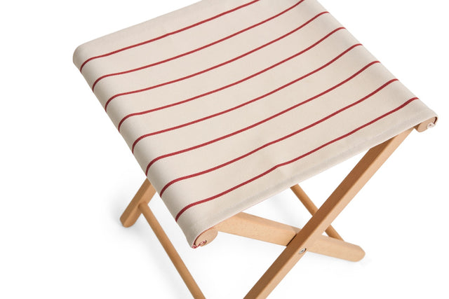 Klapphocker | Outdoor Market | Beige/Rot
