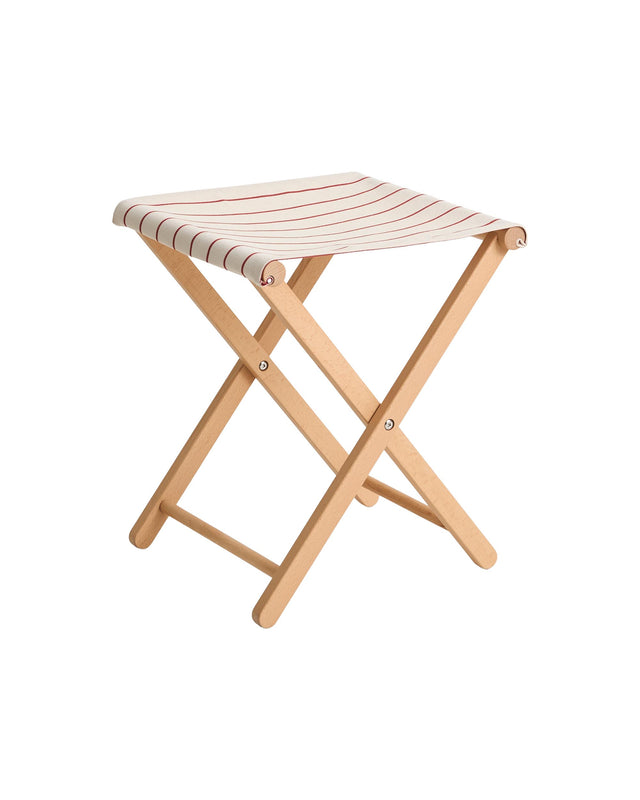 Klapphocker | Outdoor Market | Beige/Rot