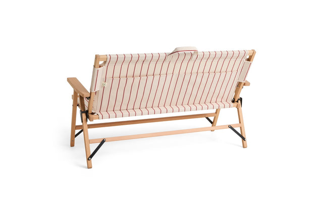 Klappsofa | Outdoor Market | Beige/Rot