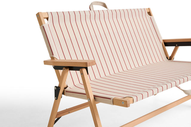 Klappsofa | Outdoor Market | Beige/Rot