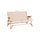 Klappsofa | Outdoor Market | Beige/Rot