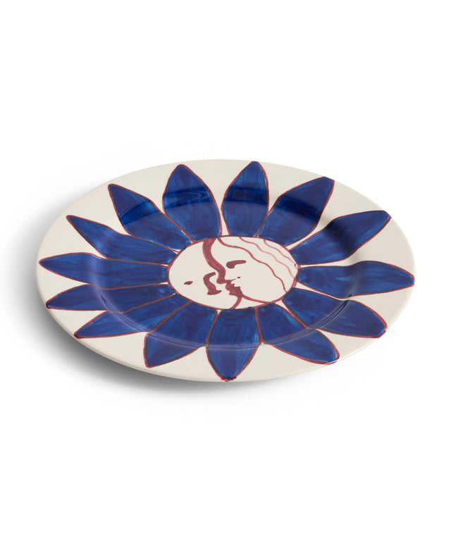 La Pittura Plate - Ø28,5 - Deep blue flower