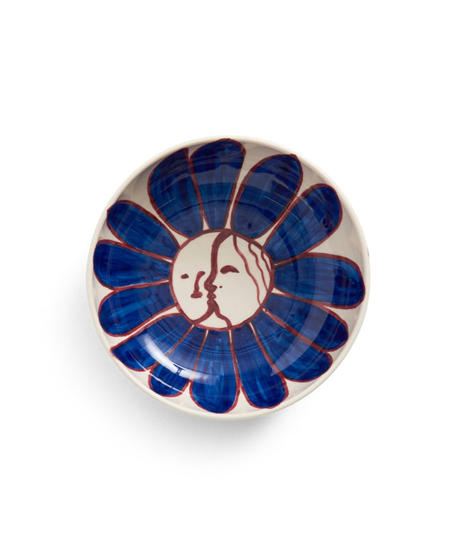 La Pittura Bowl - Ø18 - Deep blue flower