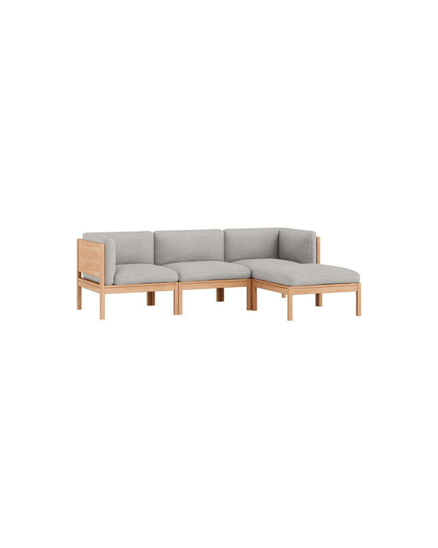 Moebe Sofa | 3-seater with side arms and chaise longue