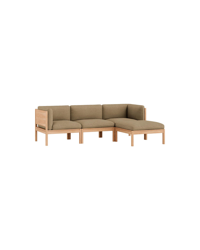 Moebe Sofa | 3-seater with side arms and chaise longue