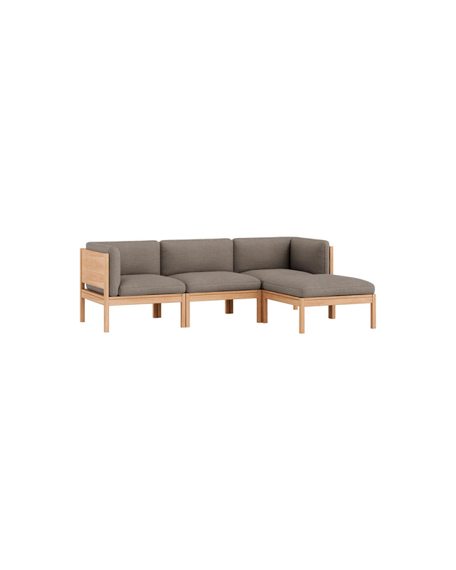 Moebe Sofa | 3-seater with side arms and chaise longue