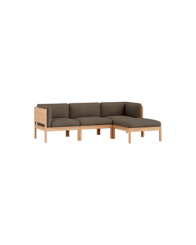 Moebe Sofa | 3-seater with side arms and chaise longue