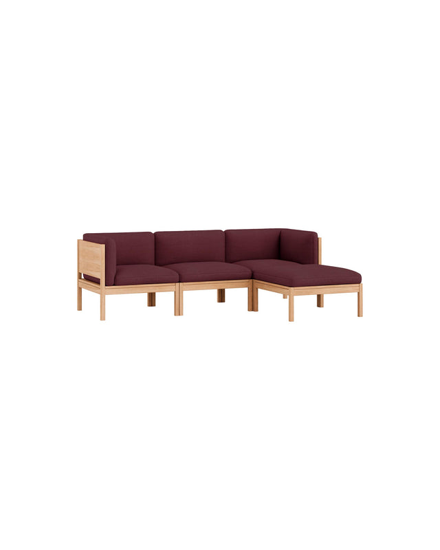 Moebe Sofa | 3-seater with side arms and chaise longue