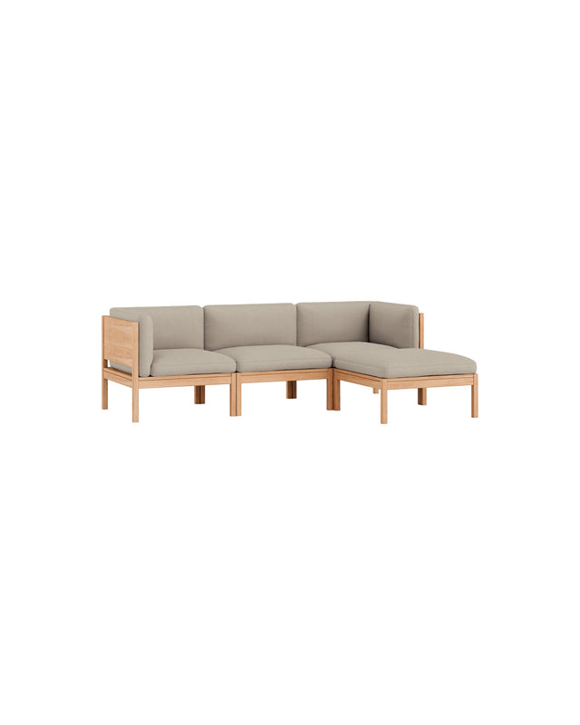 Moebe Sofa | 3-seater with side arms and chaise longue