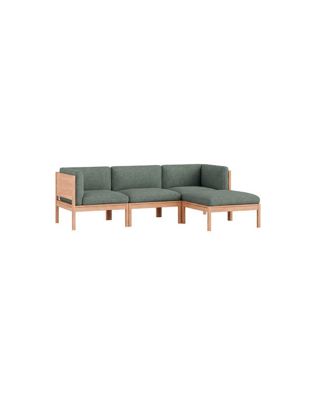 Moebe Sofa | 3-seater with side arms and chaise longue