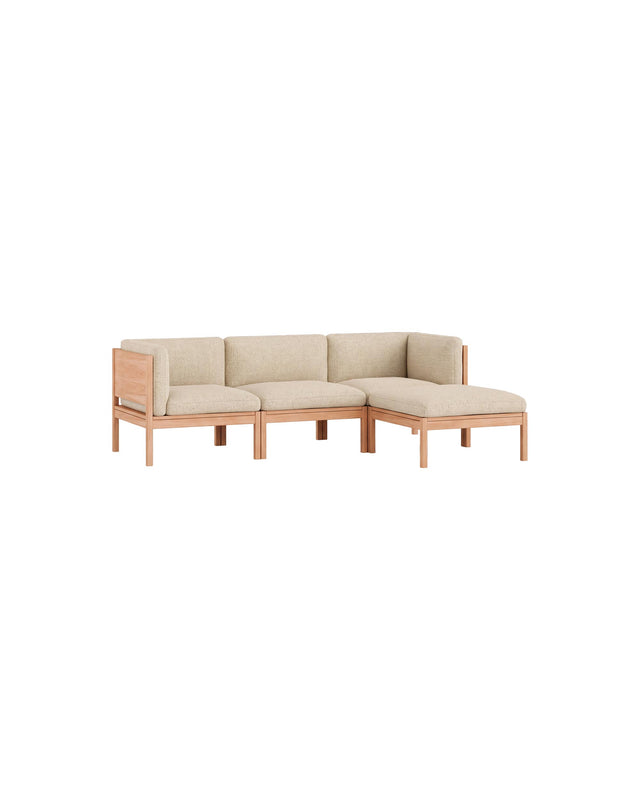 Moebe Sofa | 3-seater with side arms and chaise longue
