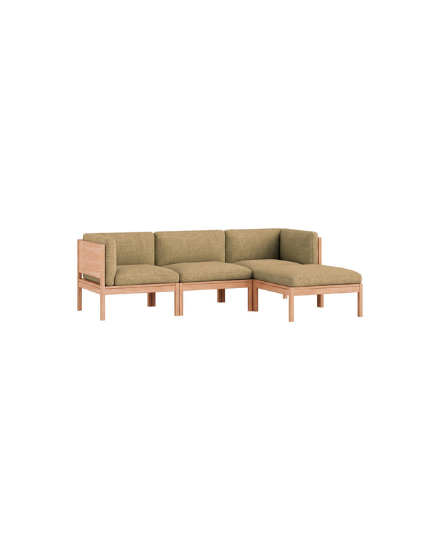 Moebe Sofa | 3-seater with side arms and chaise longue