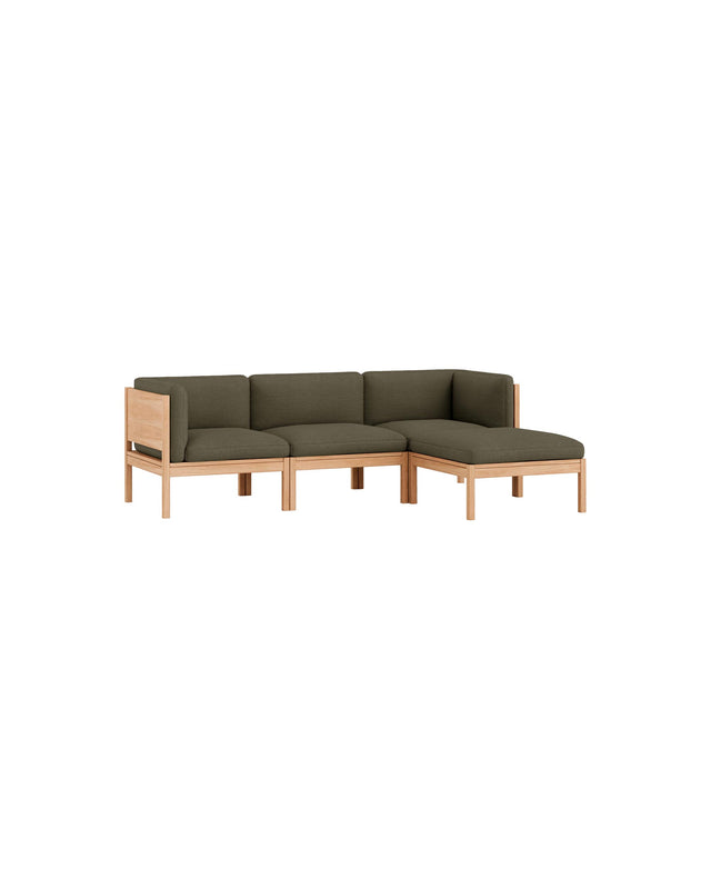 Moebe Sofa | 3-seater with side arms and chaise longue