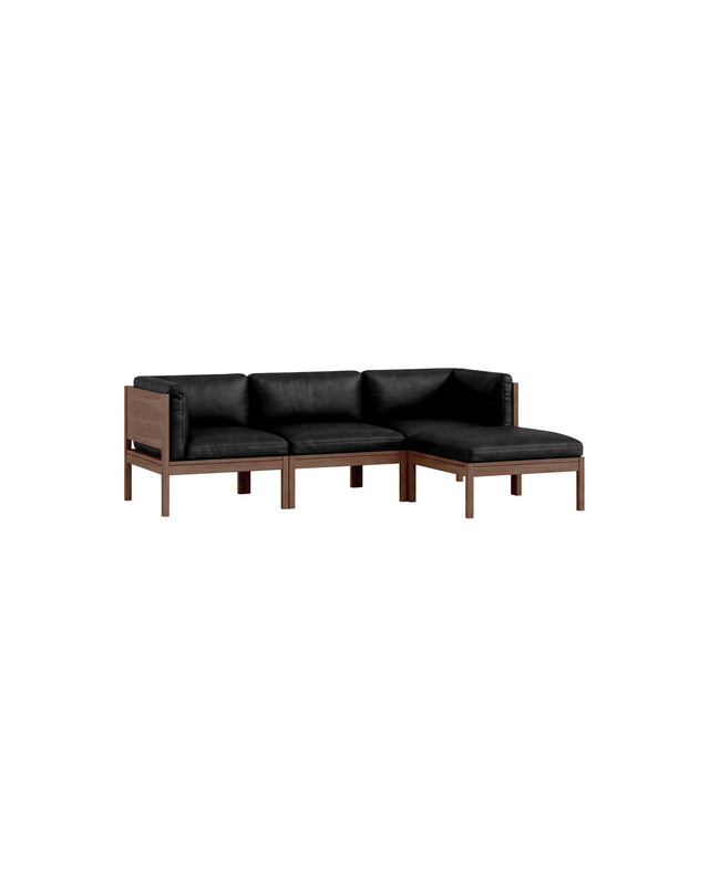Moebe Sofa | 3-seater with side arms and chaise longue