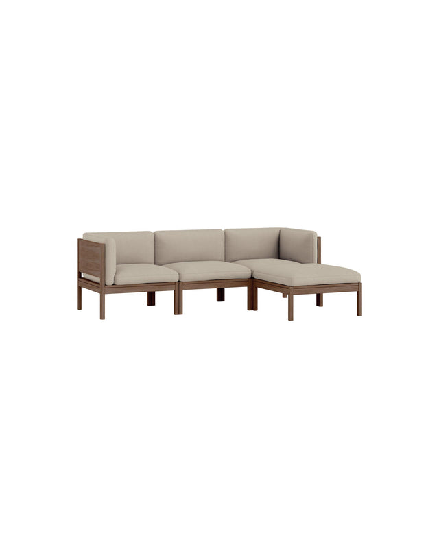 Moebe Sofa | 3-seater with side arms and chaise longue