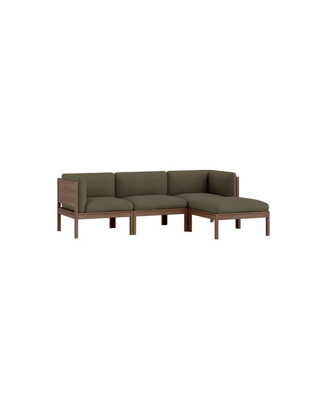 Moebe Sofa | 3-seater with side arms and chaise longue