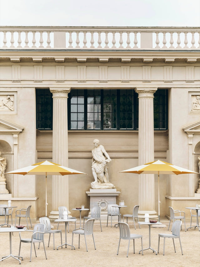 Parasol | Terrazza Parasol | Hexagonal | Off-white and ochre