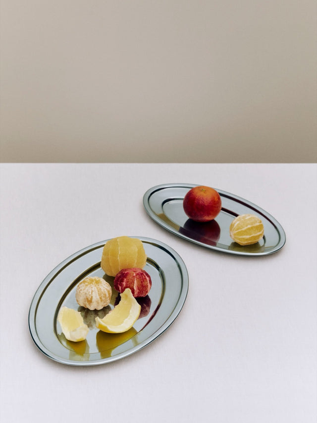 Tablett oval | Essential Steel | klein