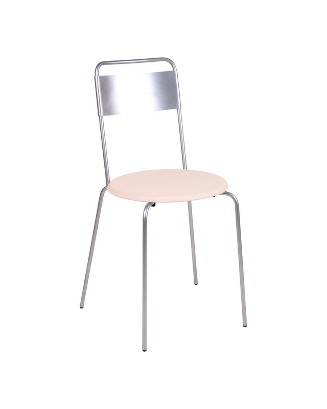 Stuhl | Petit Rond Edelstahl/Leder