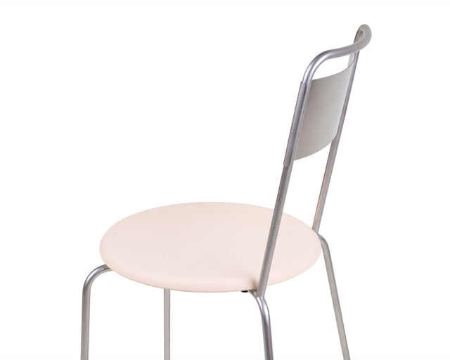 Stuhl | Petit Rond Edelstahl/Leder
