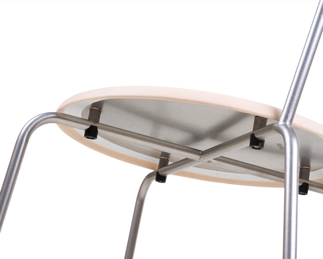 Stuhl | Petit Rond Edelstahl/Leder