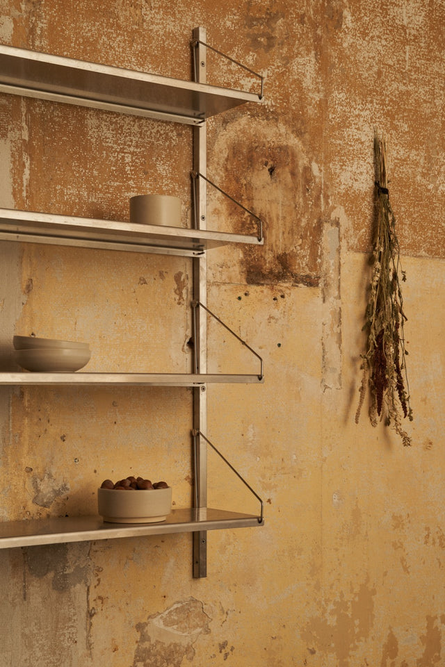 Wandregal | Shelf Library Single Section| Stainless Steel | H108.4 / B60