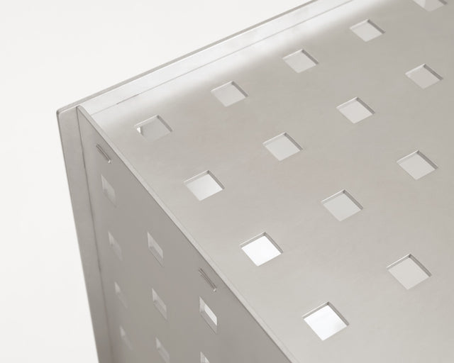Rivet Box Table | Perforated Aluminum | Limited Edition