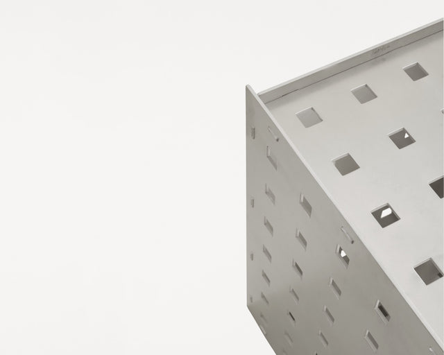 Rivet Box Table | Perforated Aluminum | Limited Edition