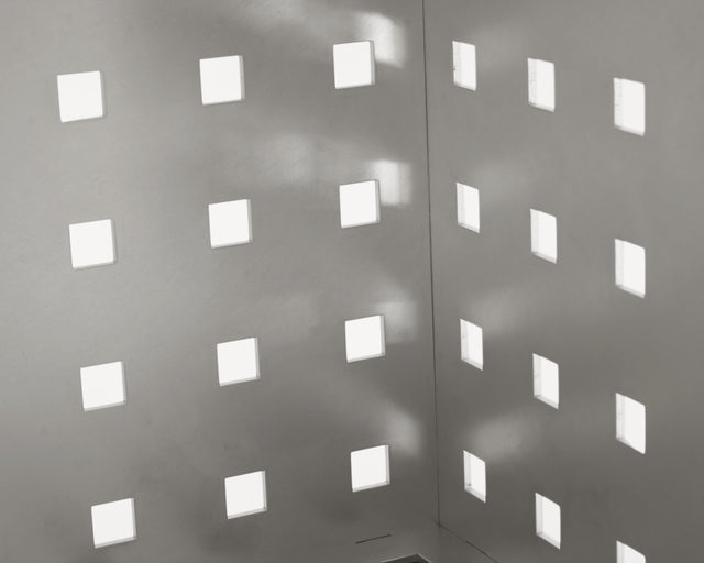 Rivet Box Table | Perforated Aluminum | Limited Edition