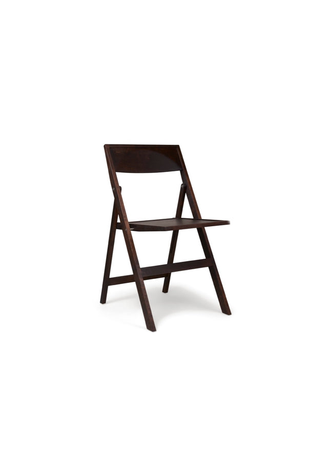 Folding Flat Chair | Dark Brown Birch