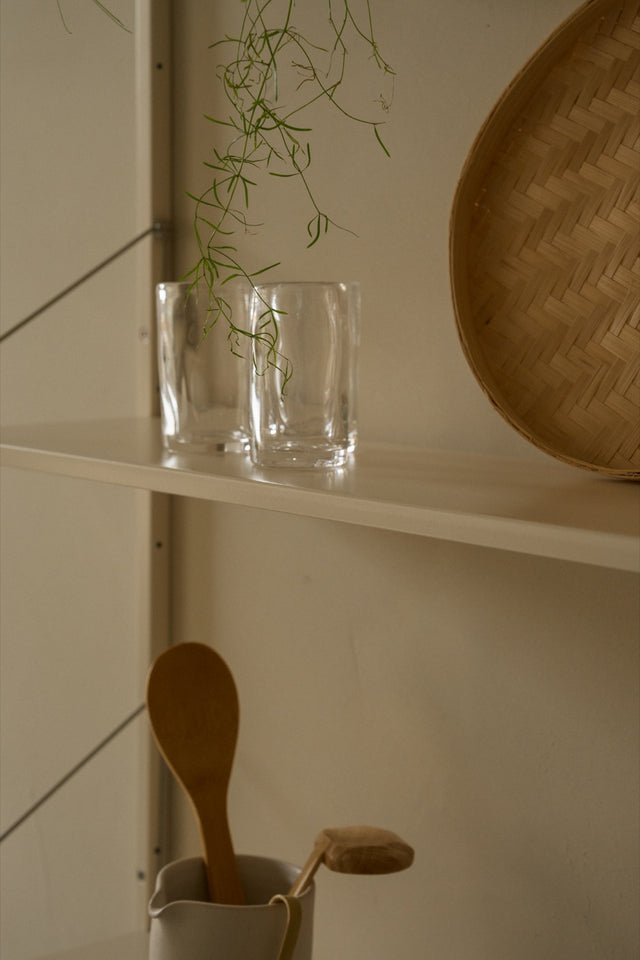 Wandregal | Shelf Library Single Section | Warm White Steel | H185.2 / B60