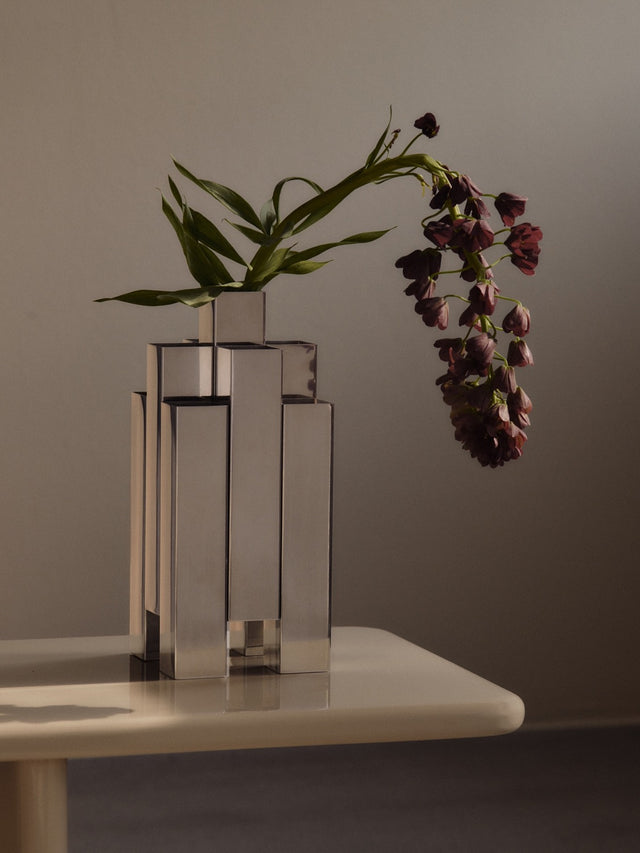Vase | Tessera Vase - 3x3 - Mirror Polished