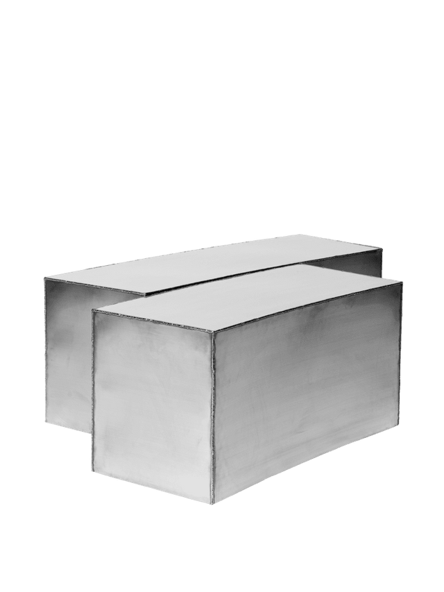 Couchtisch-Set | Ferra | Edelstahl