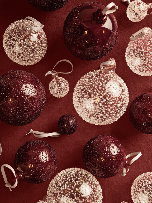 Weihnachtsschmuck | Flurry Glass Baubles | M | 3er Set