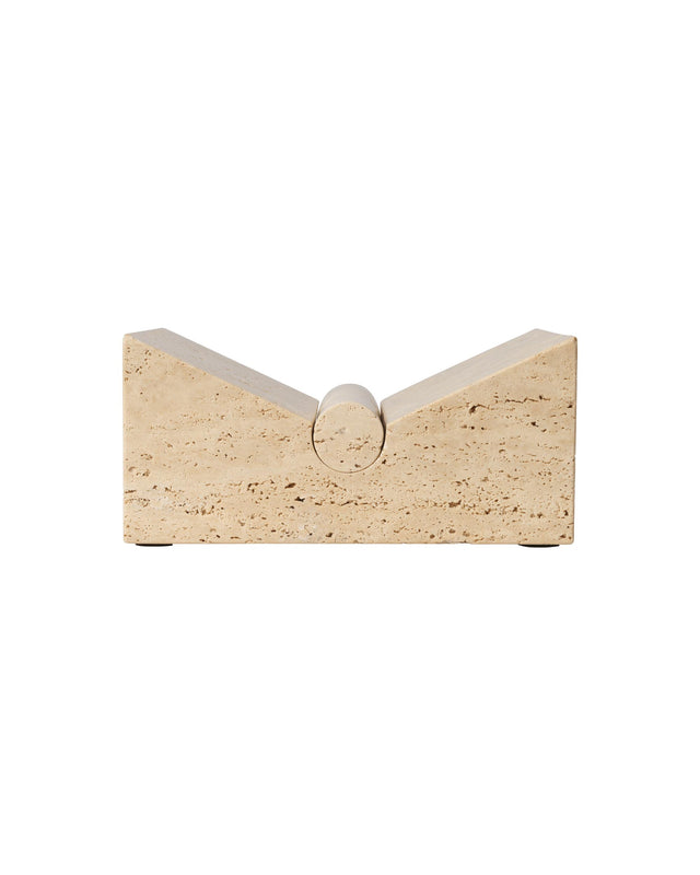 Tvara Book Stand - Travertine
