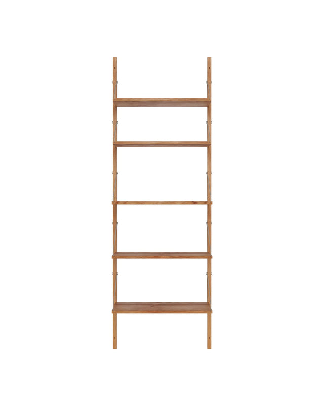 Wandregal | Shelf Library Single Section| Natural Oak | H185.2 / B60