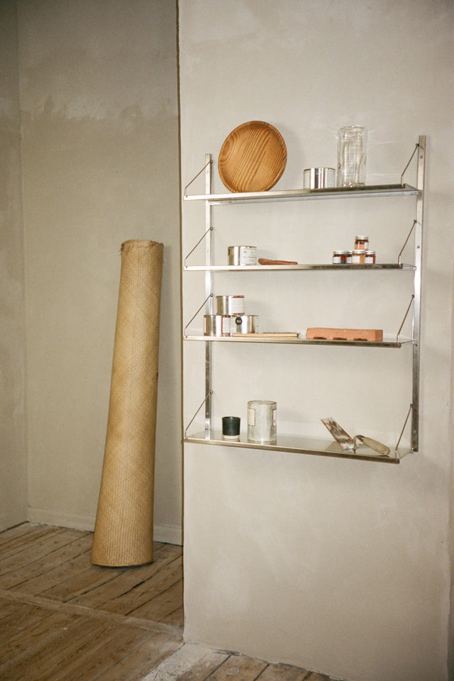 Wandregal | Shelf Library Single Section| Stainless Steel | H108.4 / B80