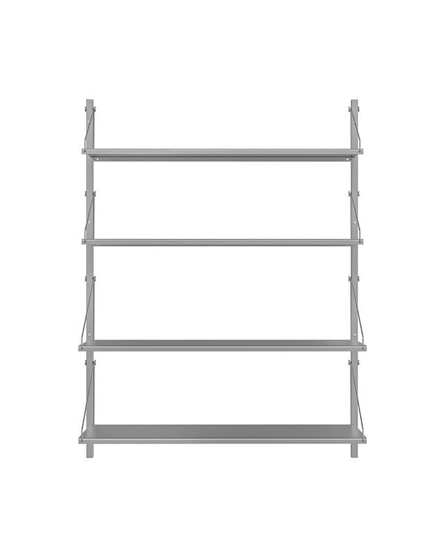 Wandregal | Shelf Library Single Section| Stainless Steel | H108.4 / B80