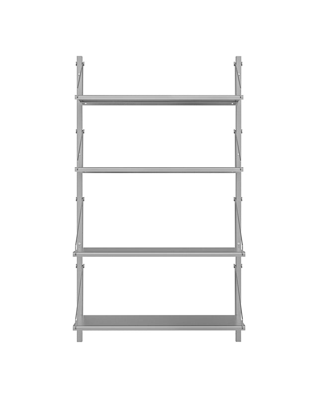 Wandregal | Shelf Library Single Section| Stainless Steel | H108.4 / B60
